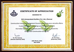 GREEN CONSTRUCTION CERTIFICATE - Amarprakash Developers