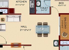 UNIT 12 - 3BHK WEST FACING