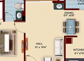 UNIT 5 - 2BHK SOUTH FACING