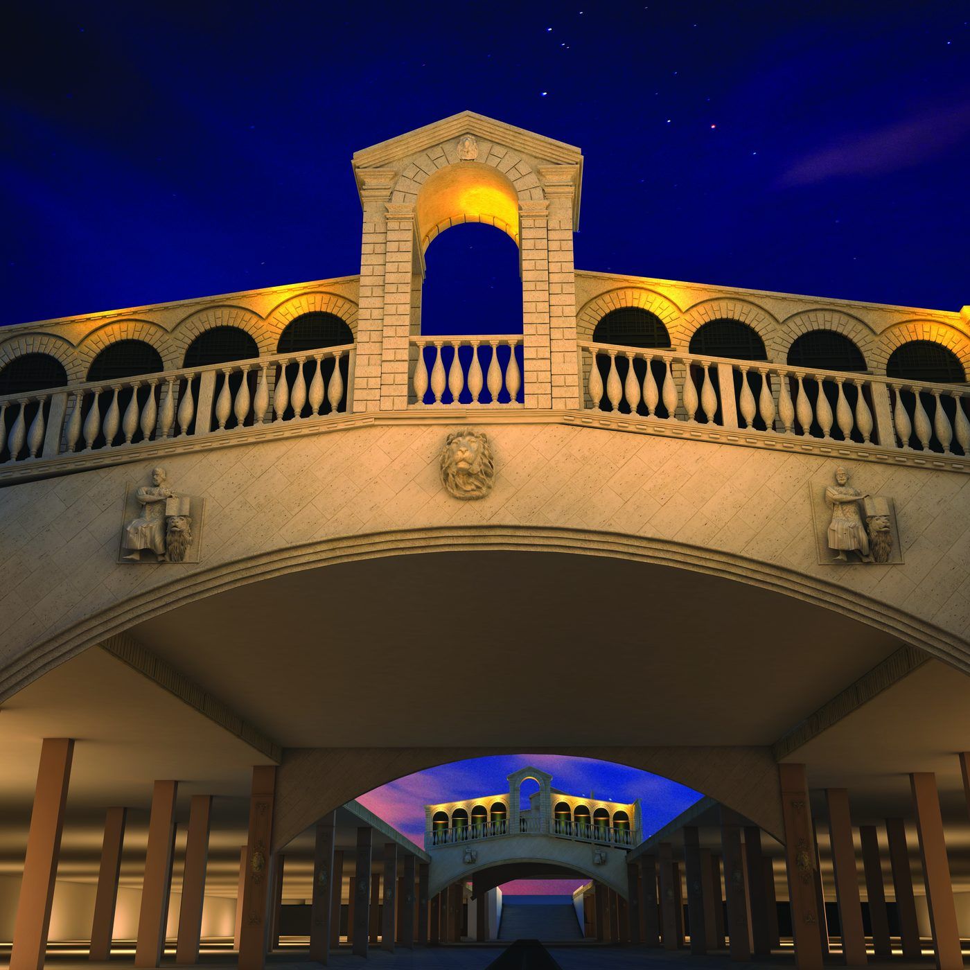 Rialto bridge recreation